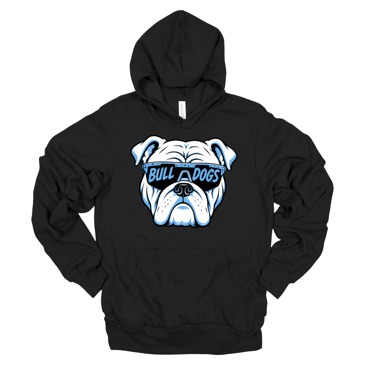 Bulldog Glasses | Adult Hooded Sweatshirt