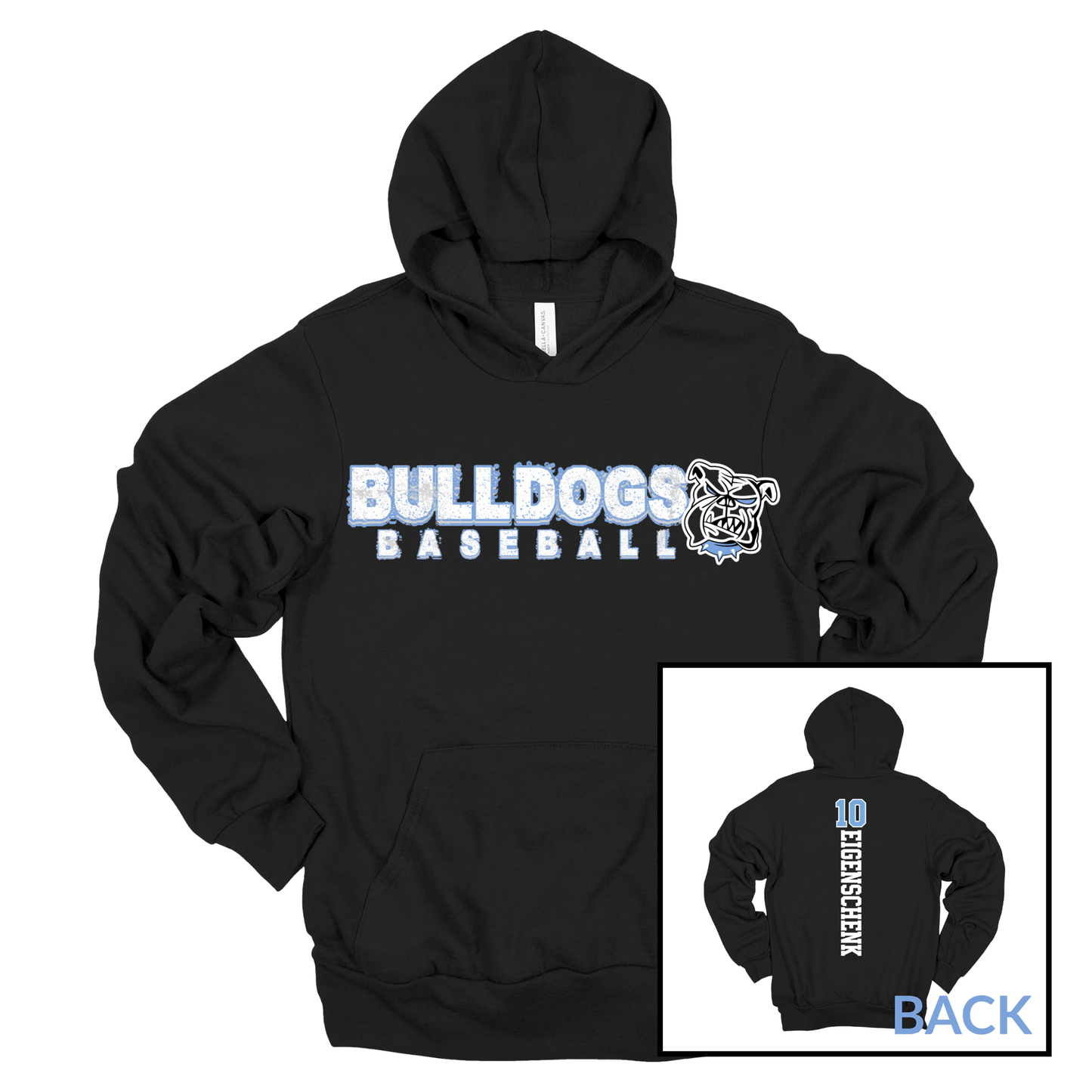 Bulldogs Baseball | Adult Hooded Sweatshirt