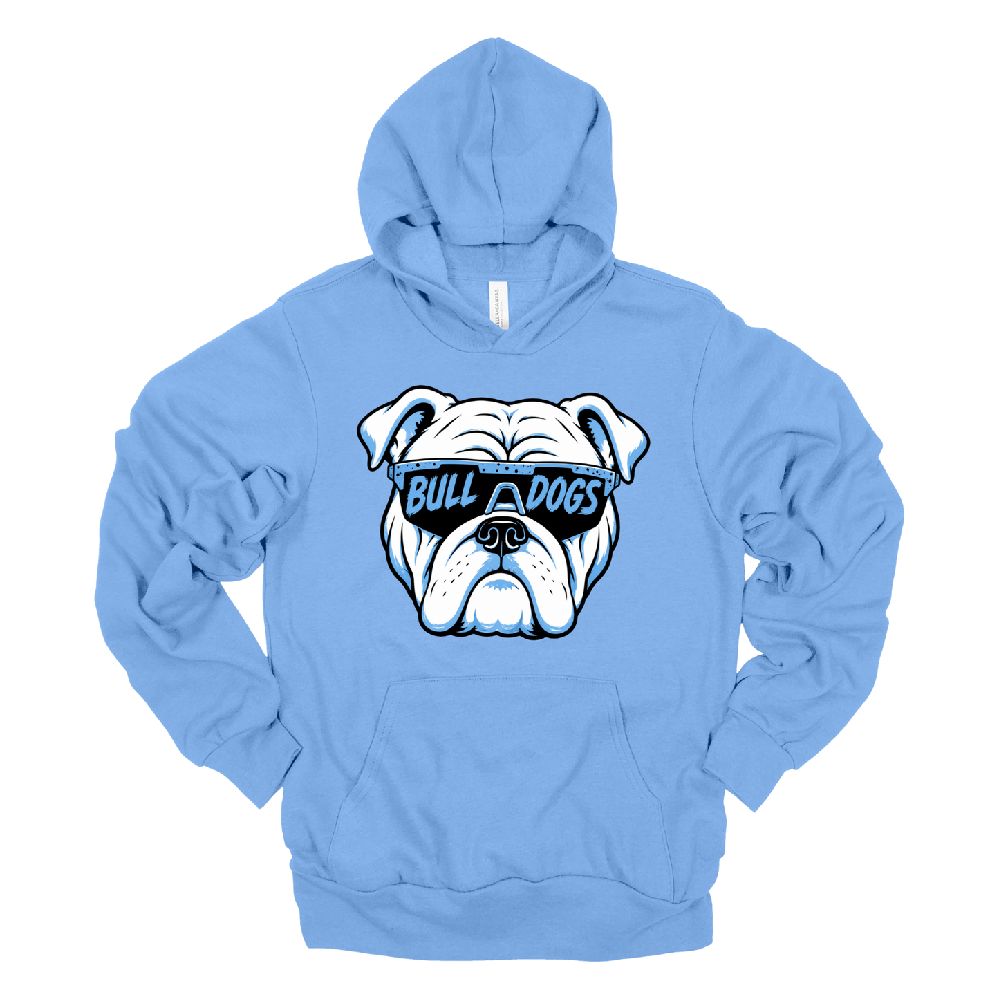 Bulldog Glasses | Adult Hooded Sweatshirt