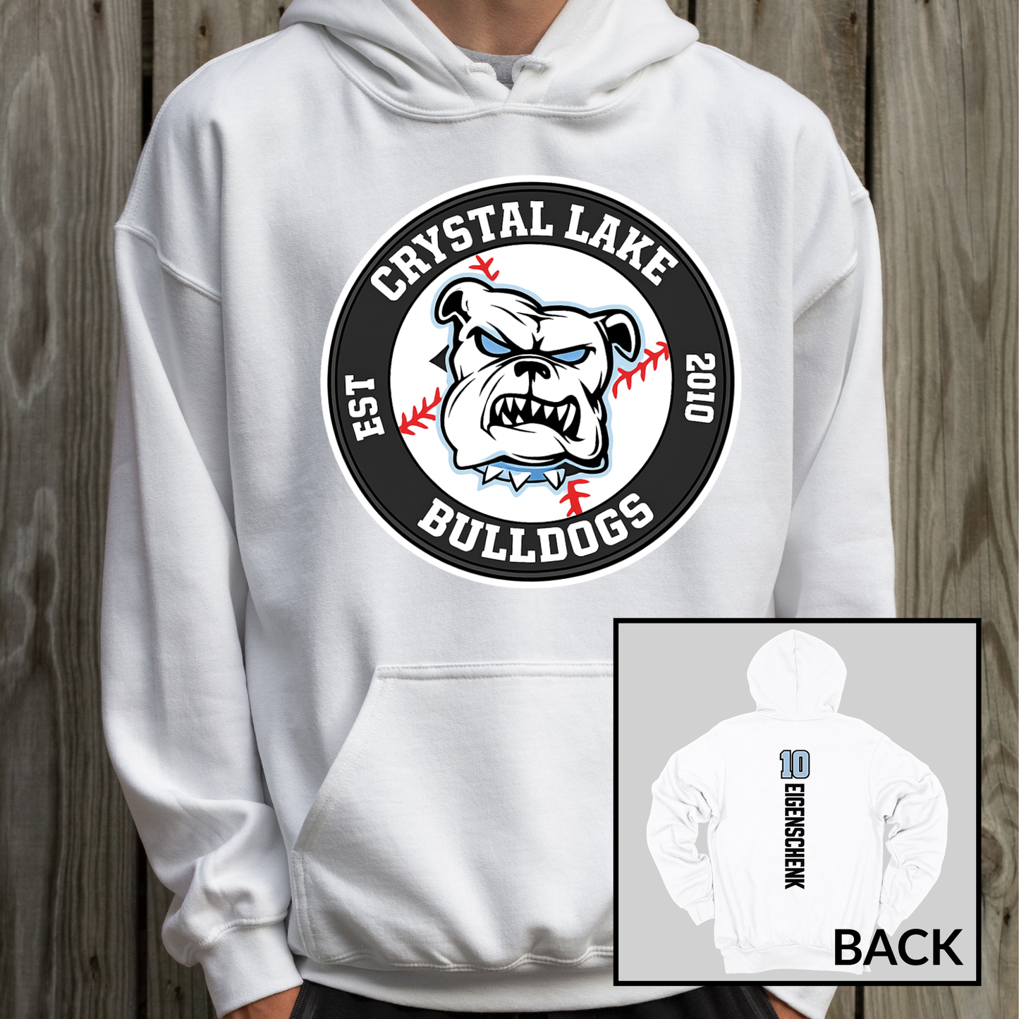 Bulldogs Logo | Adult Hooded Sweatshirt