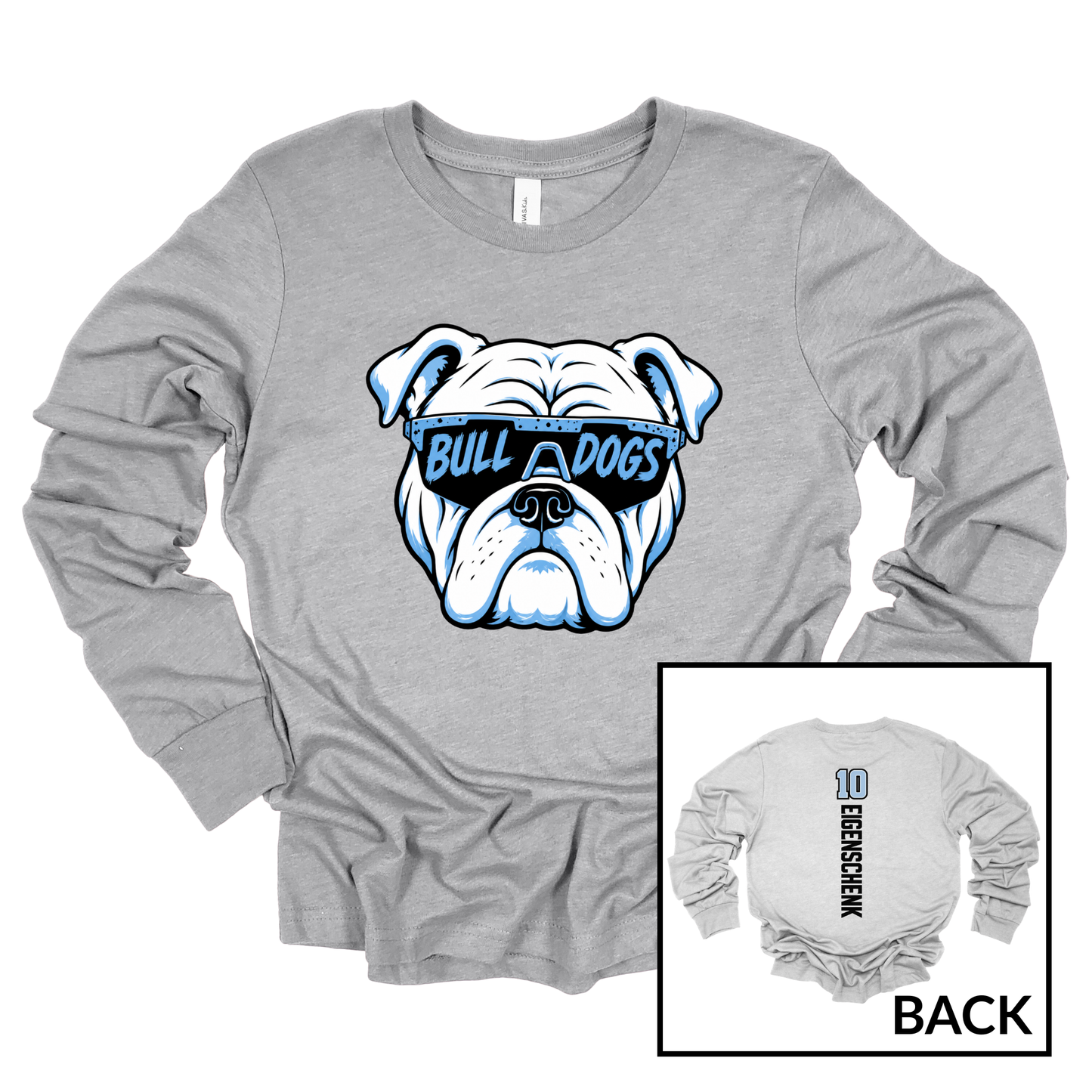 Bulldog Glasses | Long Sleeve Tee