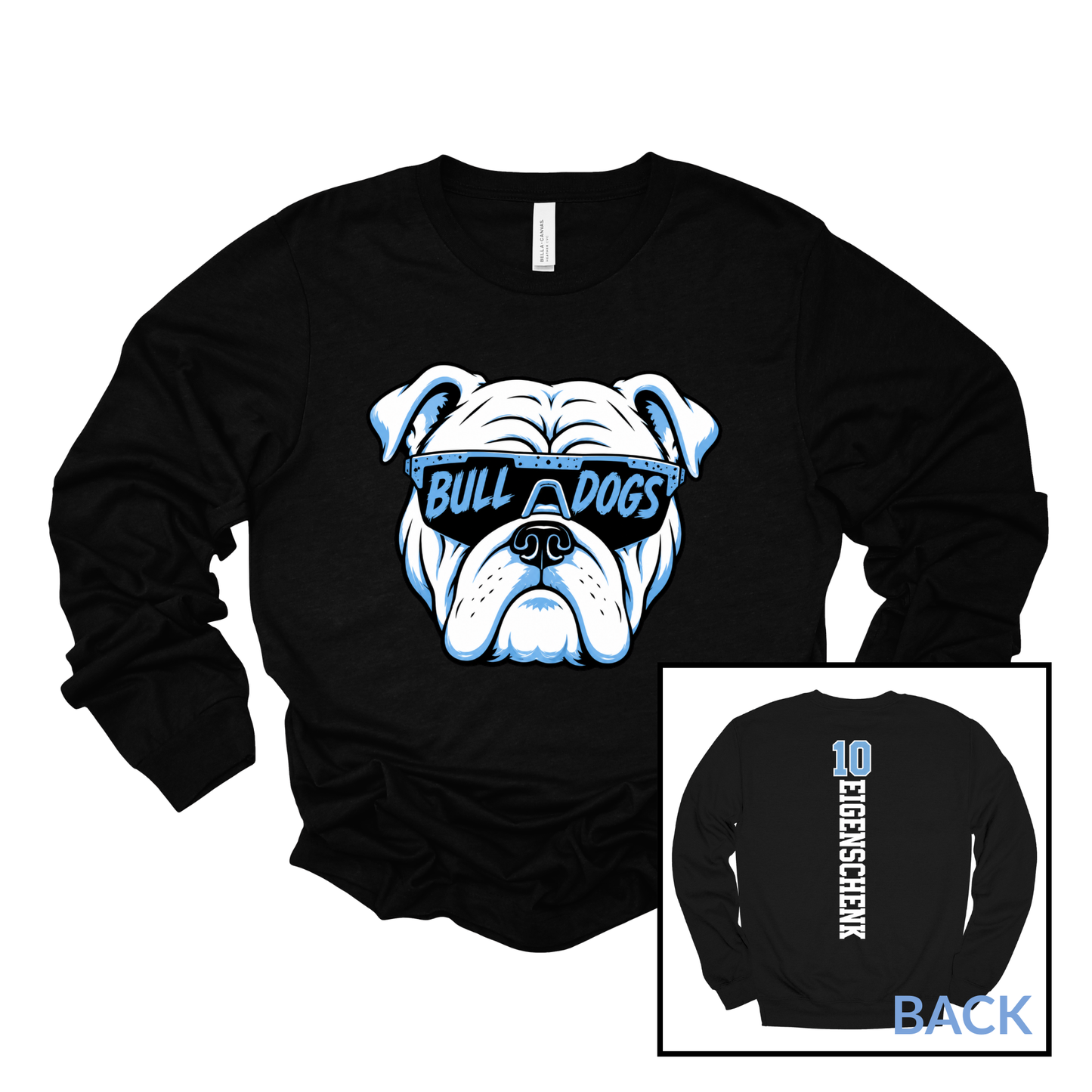 Bulldog Glasses | Long Sleeve Tee