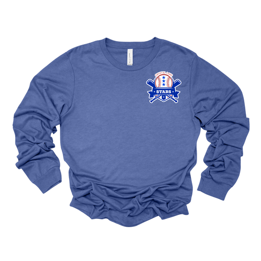 Crystal Lake Stars Pocket Logo | Long Sleeve Tee