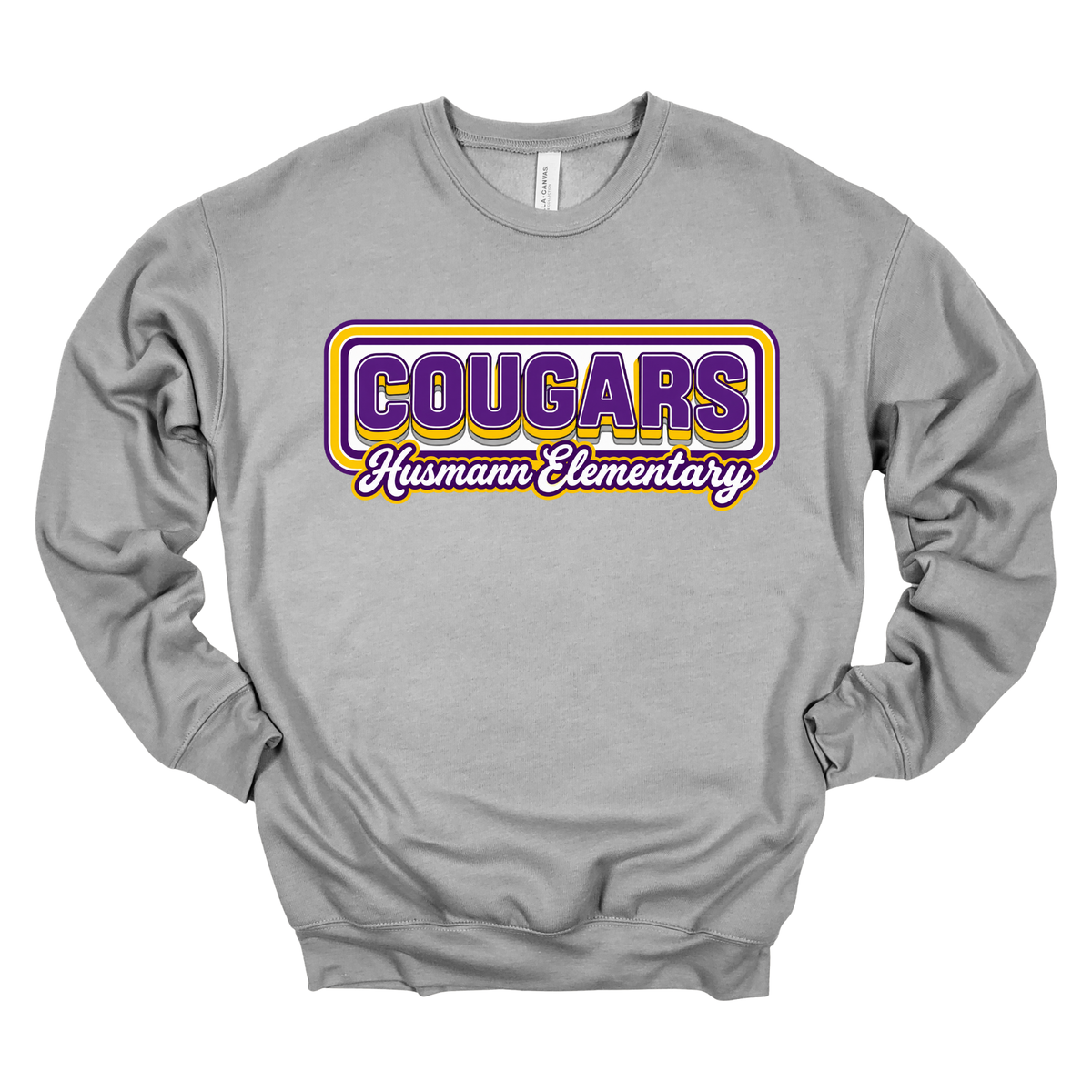Retro Cougars | Adult Crewneck