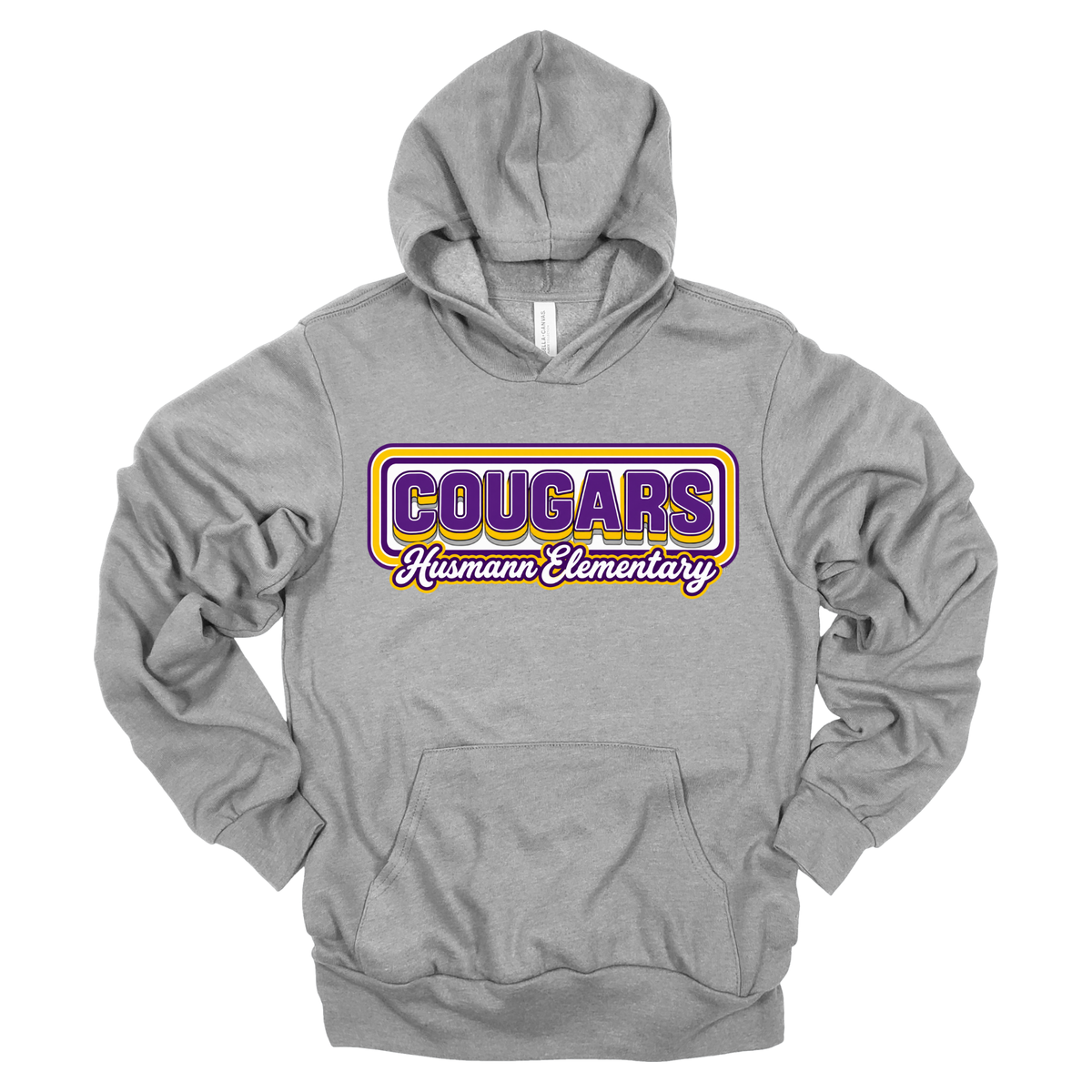 Retro Cougars | Adult Hooded Sweatshirt