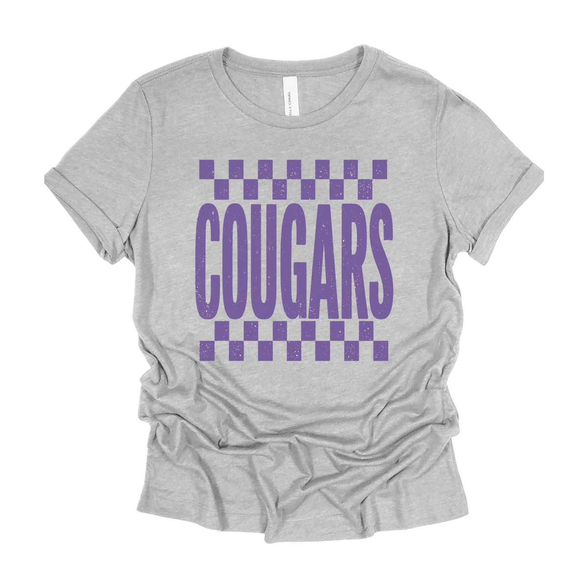 Checkered Cougars | Short Sleeve Tee