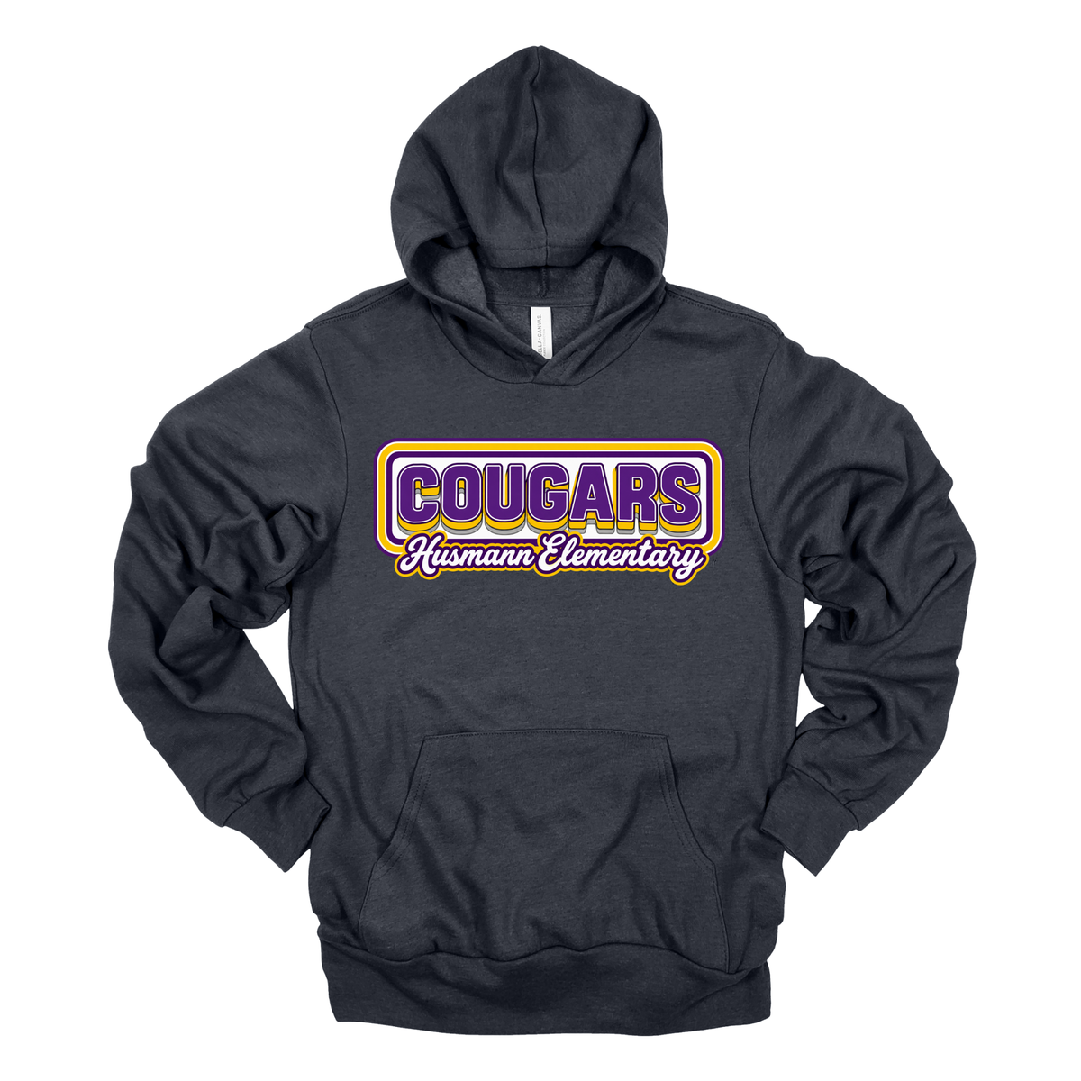 Retro Cougars | Adult Hooded Sweatshirt