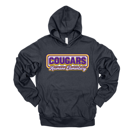Retro Cougars | Adult Hooded Sweatshirt