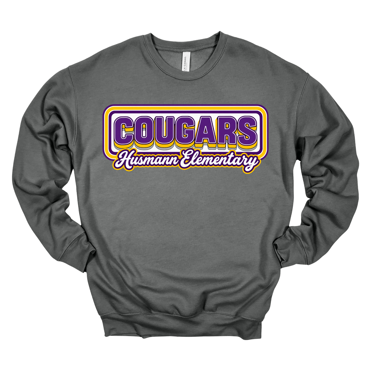 Retro Cougars | Adult Crewneck