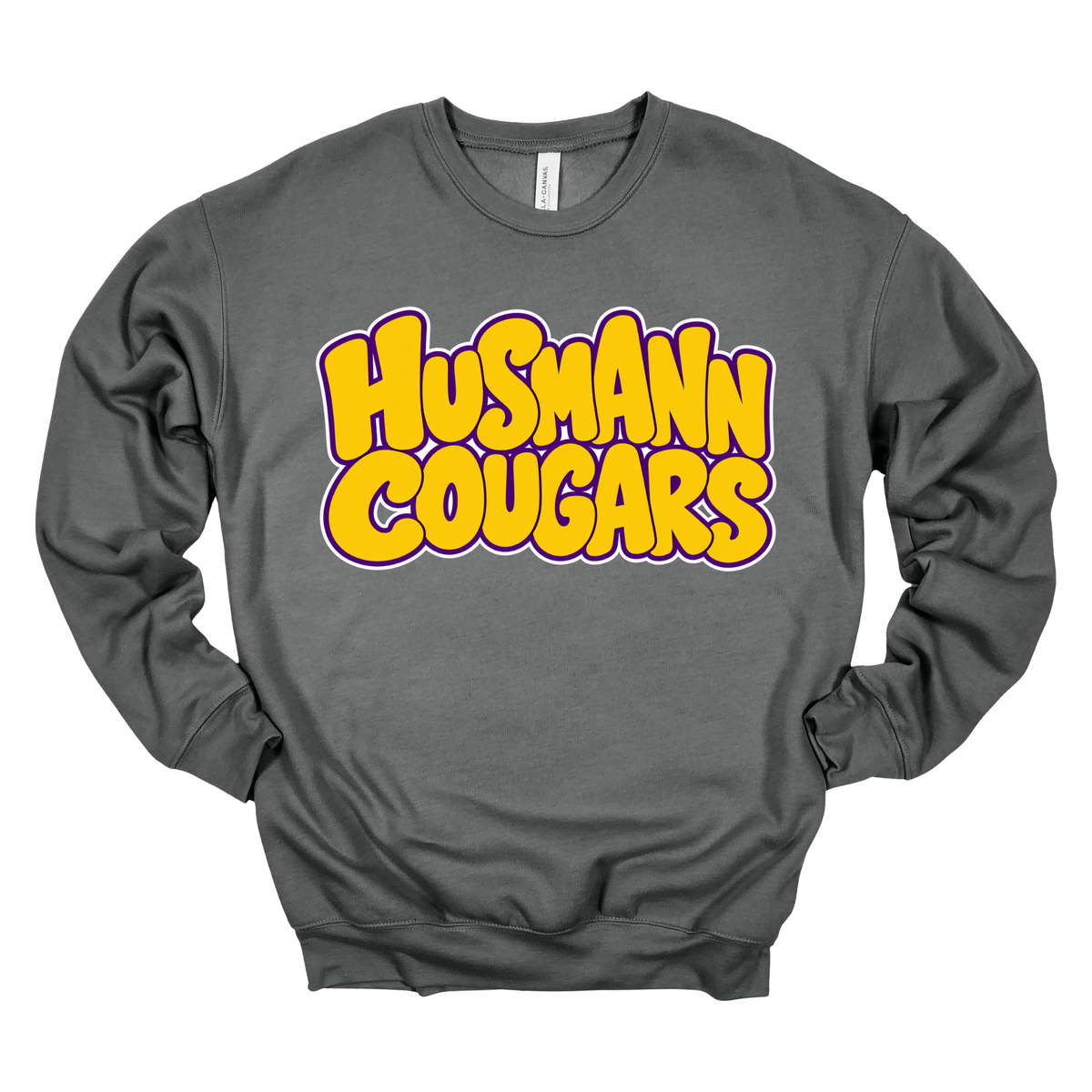 Husmann Cougars Bubble | Adult Crewneck