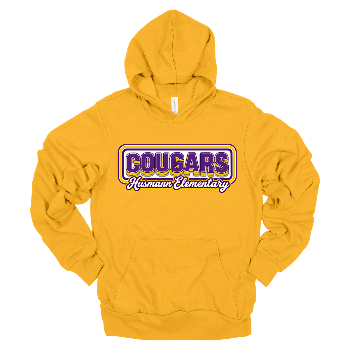 Retro Cougars | Adult Hooded Sweatshirt