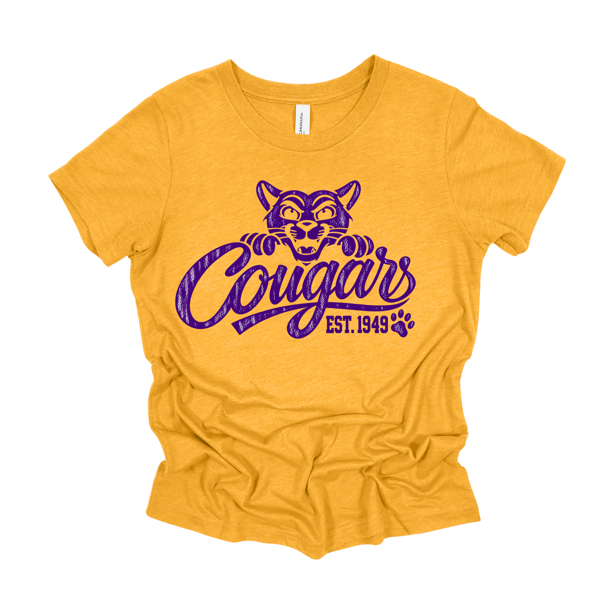 Cougars Mascot | Short Sleeve Tee