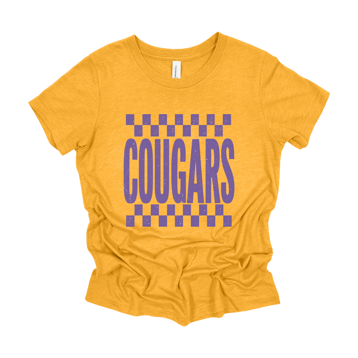 Checkered Cougars | Short Sleeve Tee