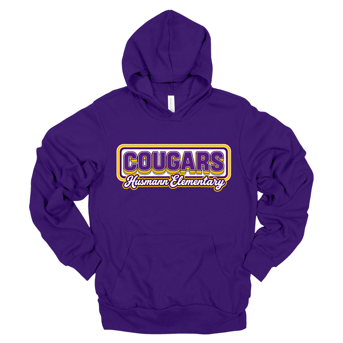 Retro Cougars | Adult Hooded Sweatshirt