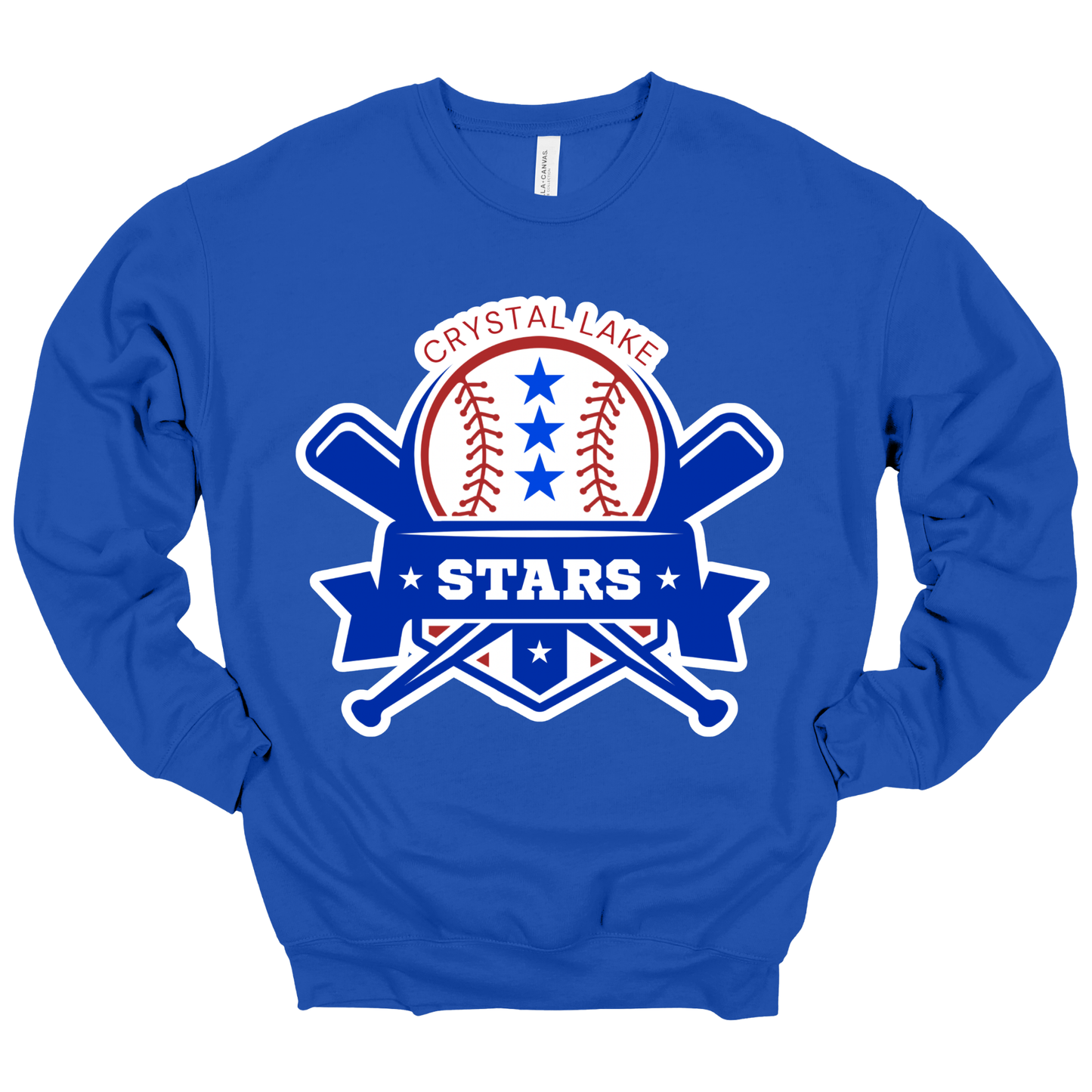 Crystal Lake Stars Logo | Adult Crewneck