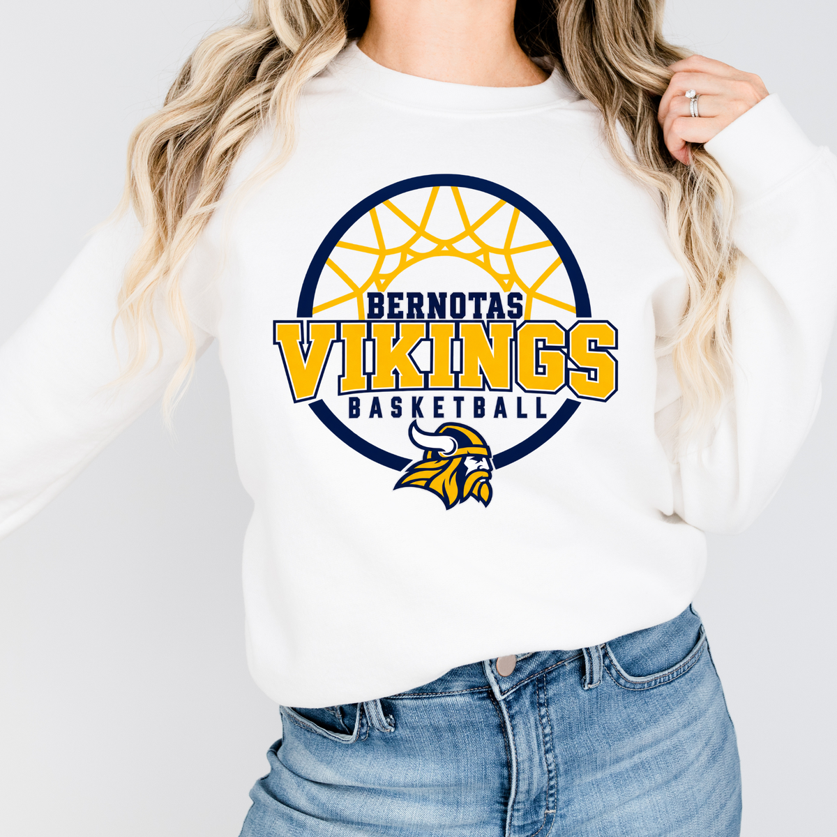 Bernotas Basketball Hoop | Adult Crewneck