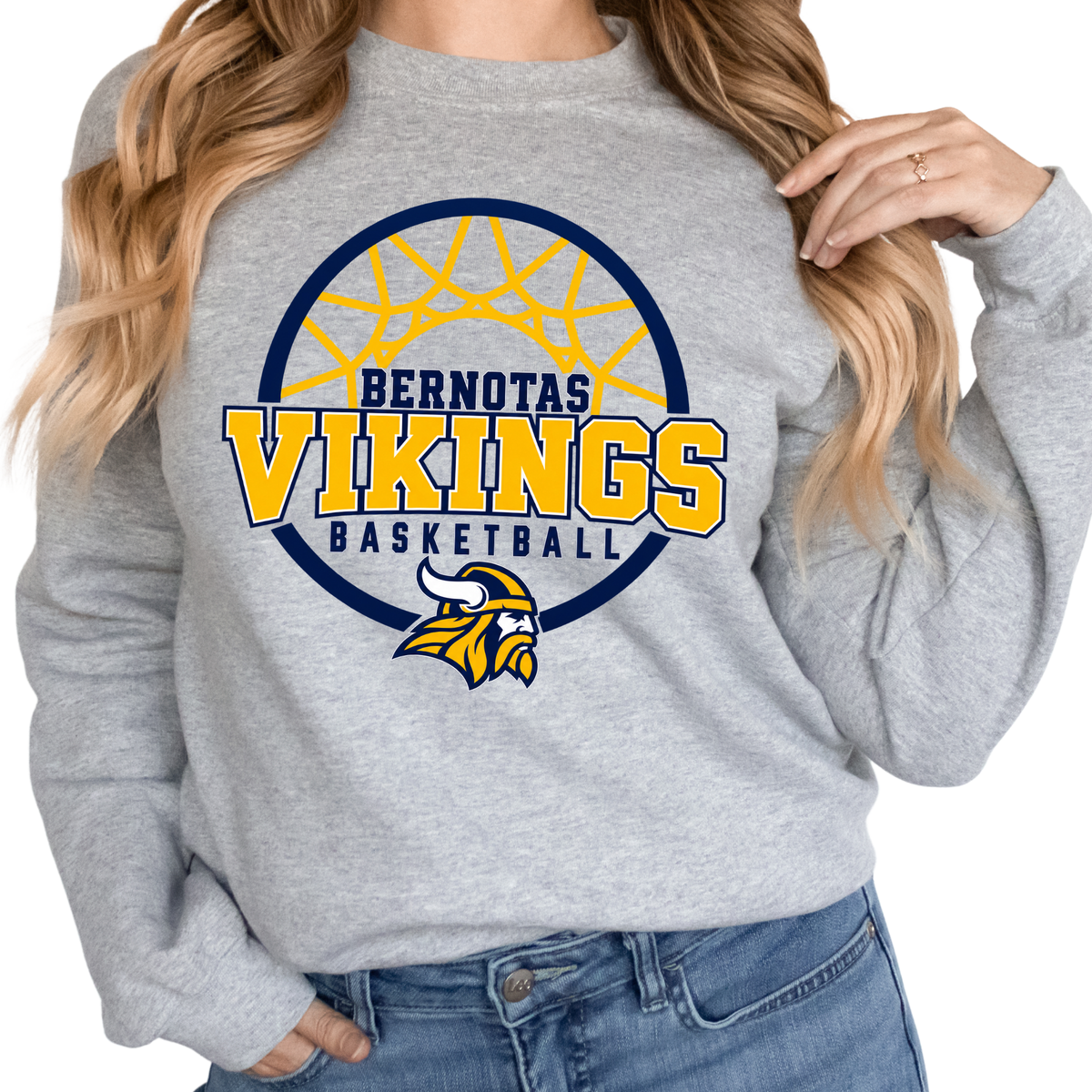 Bernotas Basketball Hoop | Adult Crewneck