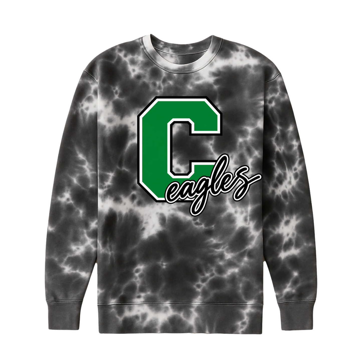 Big C for Coventry | Fleece Tie-Dye Crewneck