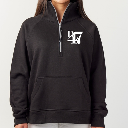 District 47 Logo | Adult Quarter Zip Fleece