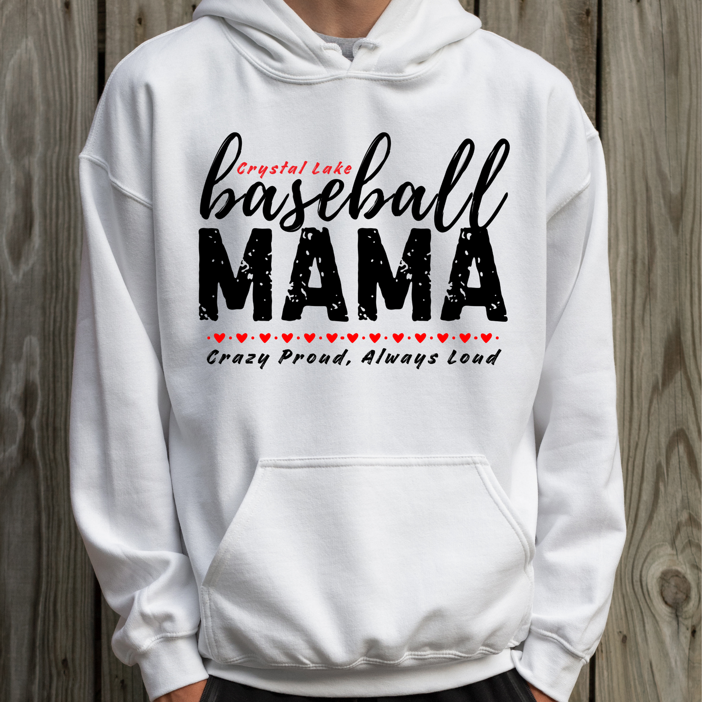 CL Baseball Mama | Adult Hooded Sweatshirt