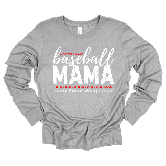CL Baseball Mama | Long Sleeve Tee