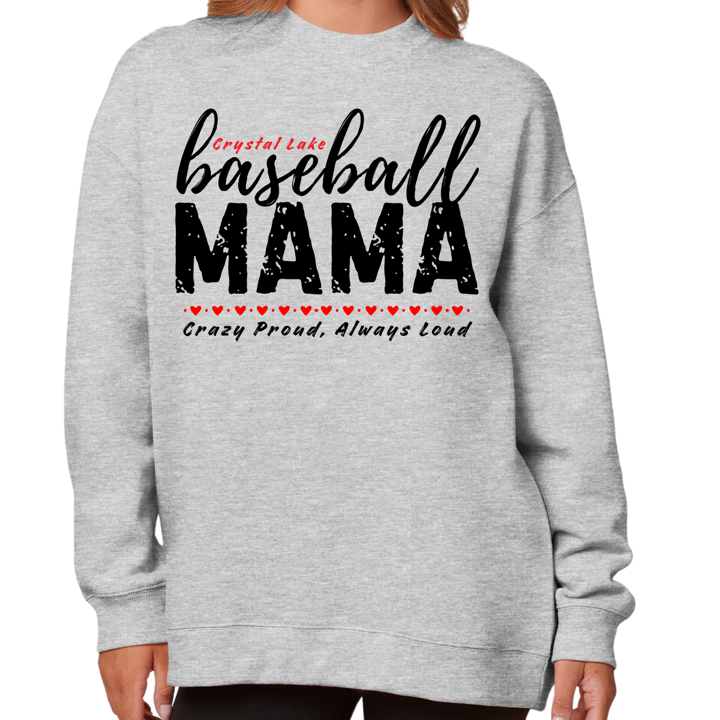 CL Baseball Mama | Ladies Oversized Crewneck