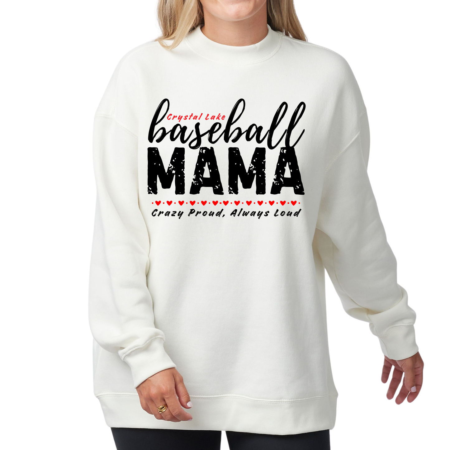 CL Baseball Mama | Ladies Oversized Crewneck