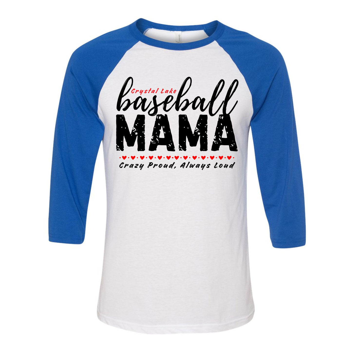 CL Baseball Mama | Three-Quarter Sleeve Baseball Tee