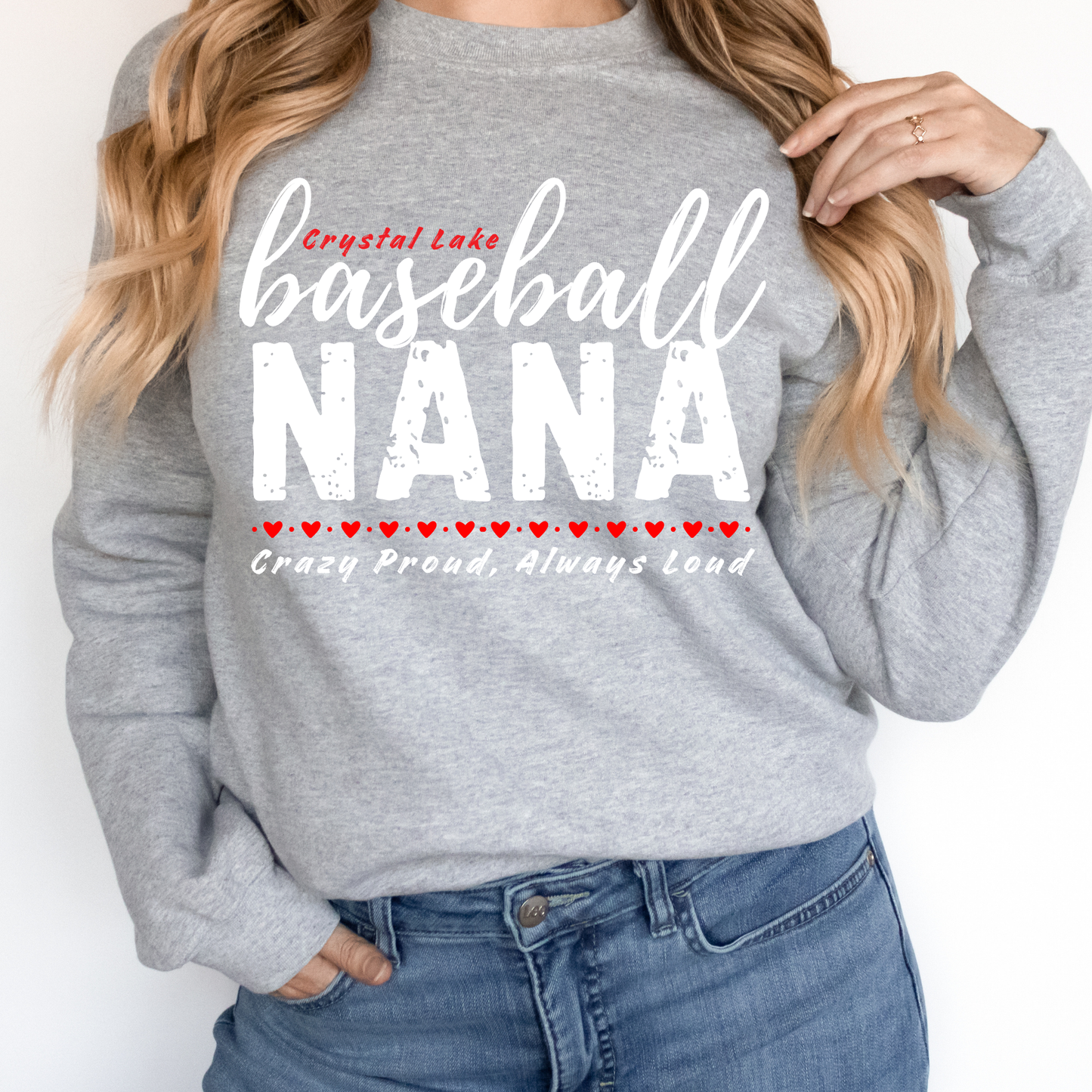 CL Baseball Nana | Adult Crewneck