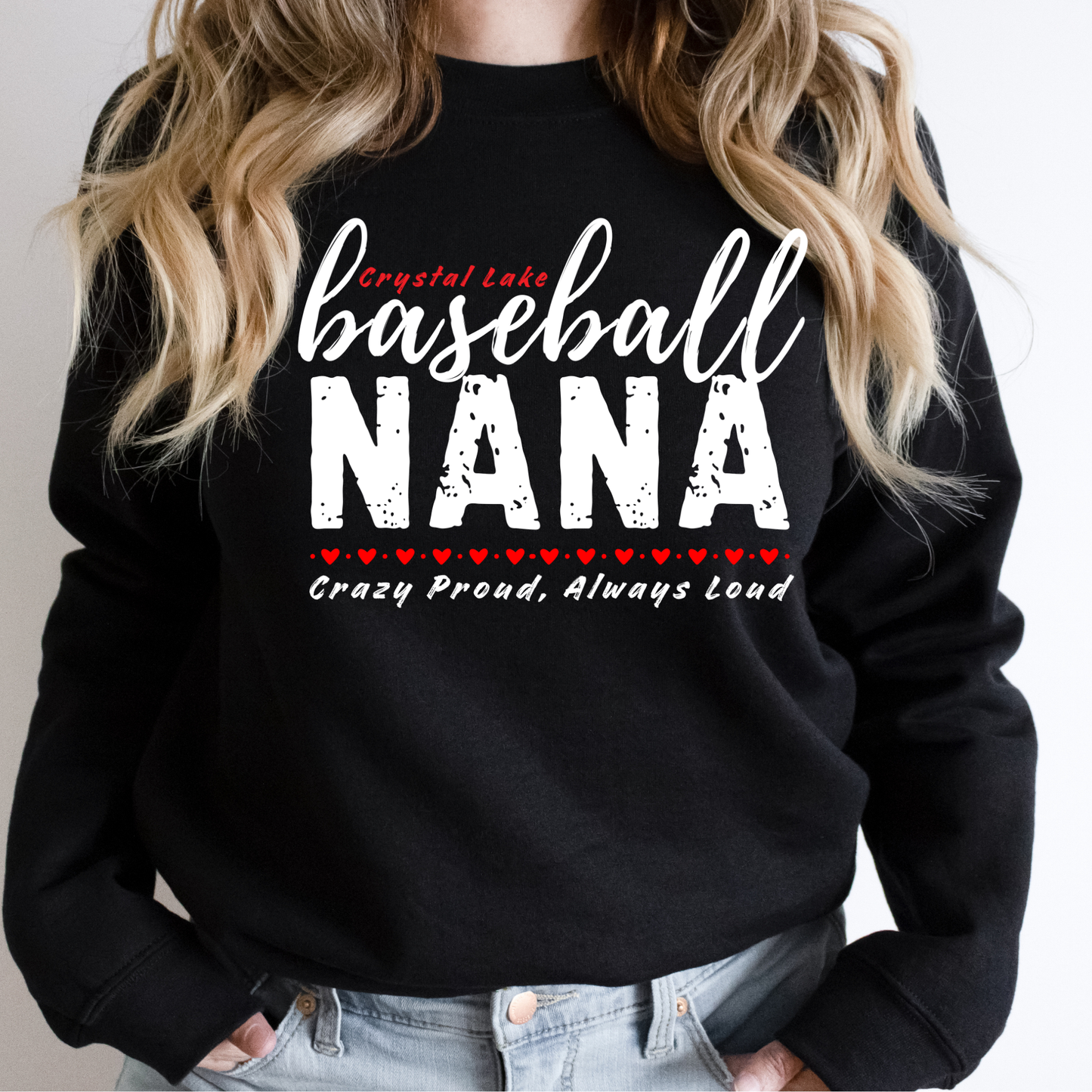 CL Baseball Nana | Adult Crewneck