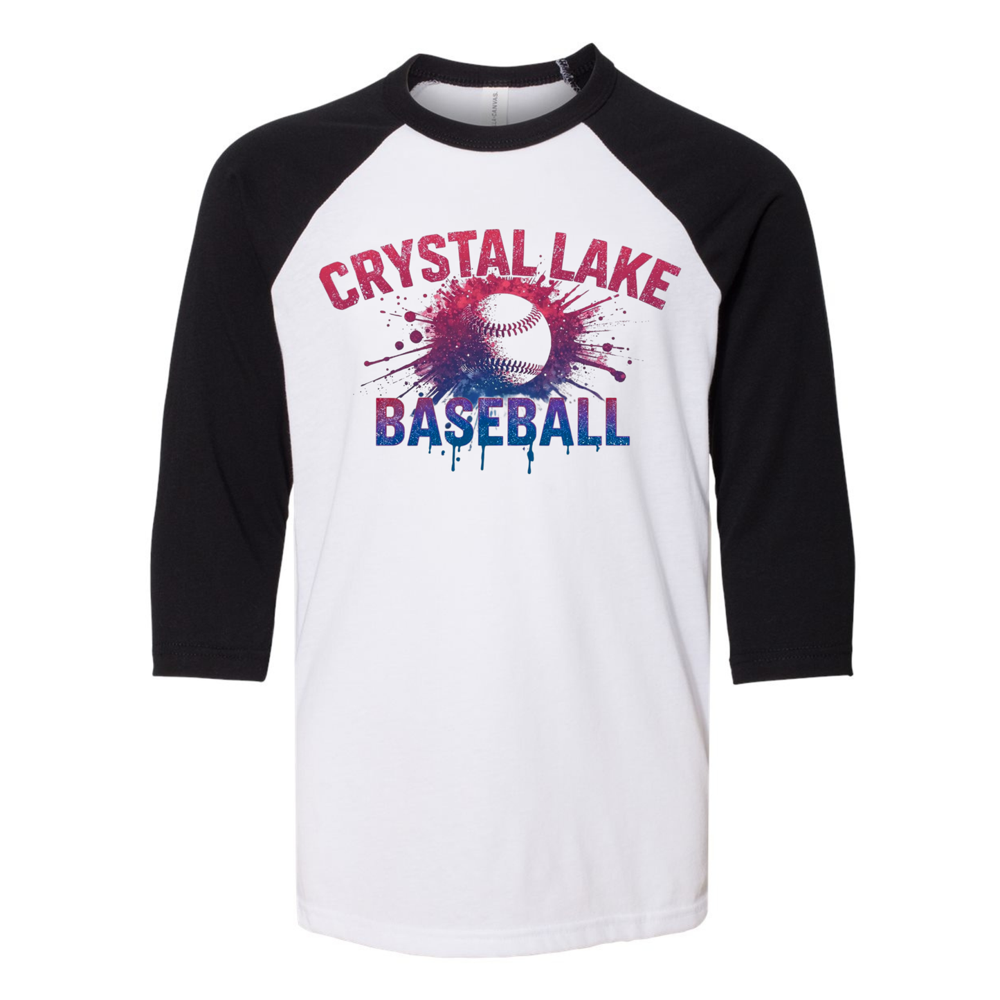 CLB Splatter | Three-Quarter Sleeve Baseball Tee