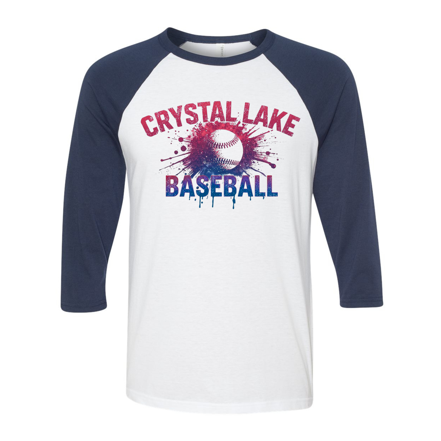 CLB Splatter | Three-Quarter Sleeve Baseball Tee
