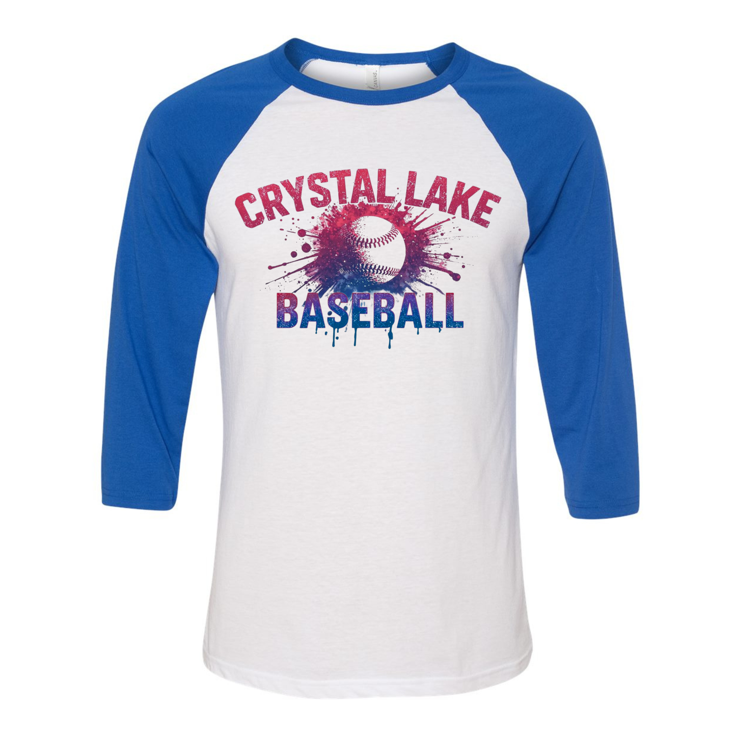 CLB Splatter | Three-Quarter Sleeve Baseball Tee