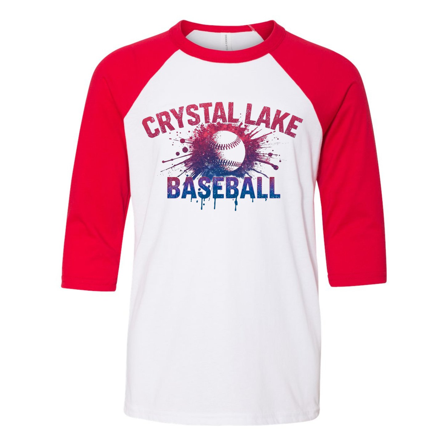 CLB Splatter | Three-Quarter Sleeve Baseball Tee