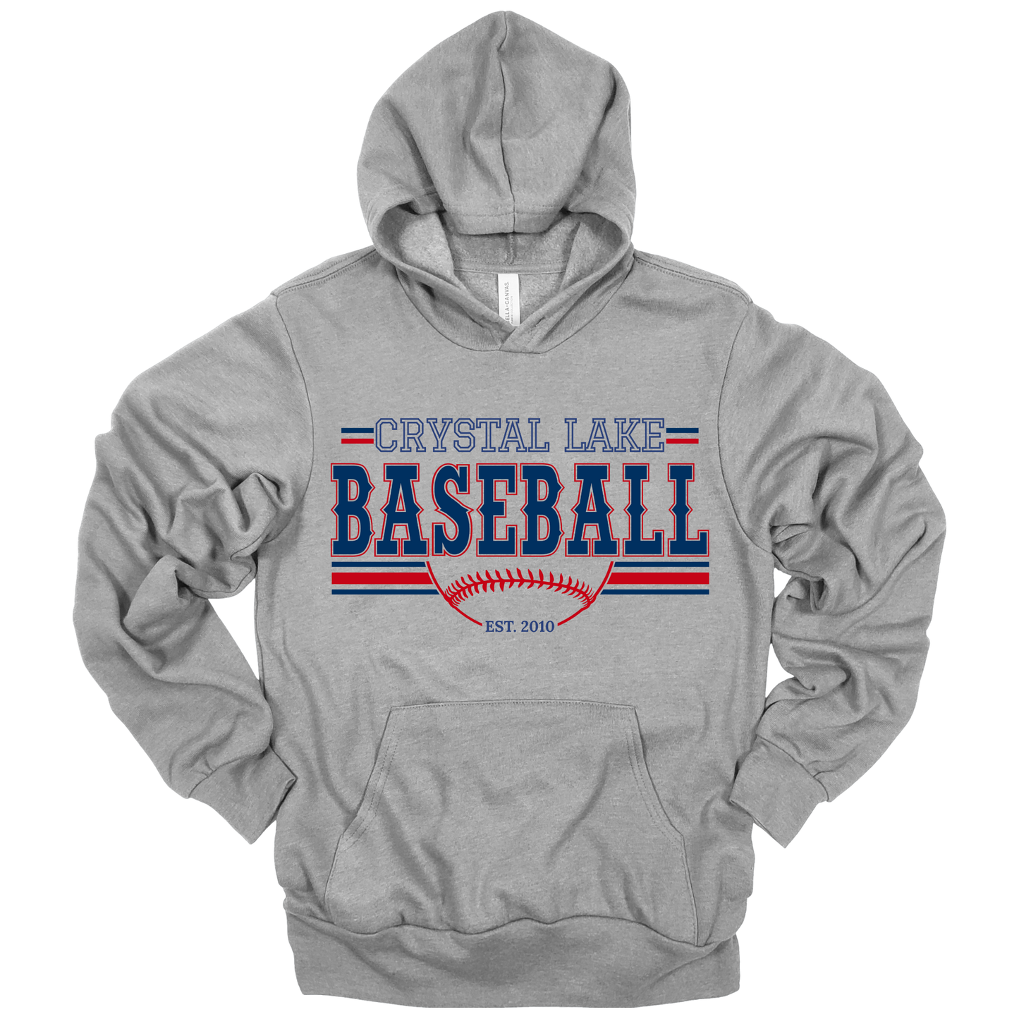 Crystal Lake Baseball | Adult Hooded Sweatshirt