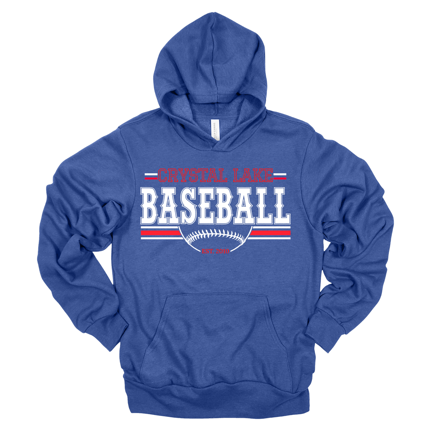 Crystal Lake Baseball | Adult Hooded Sweatshirt
