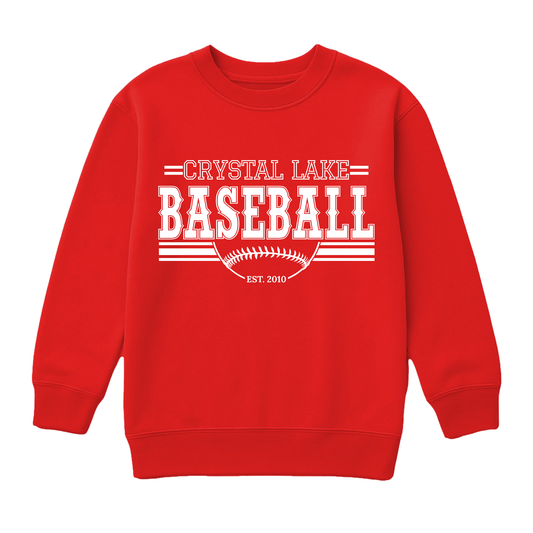 Crystal Lake Baseball | Youth Fleece Crewneck
