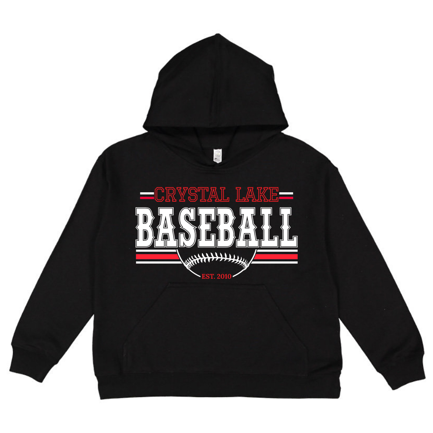Crystal Lake Baseball | Youth Hooded Sweatshirt