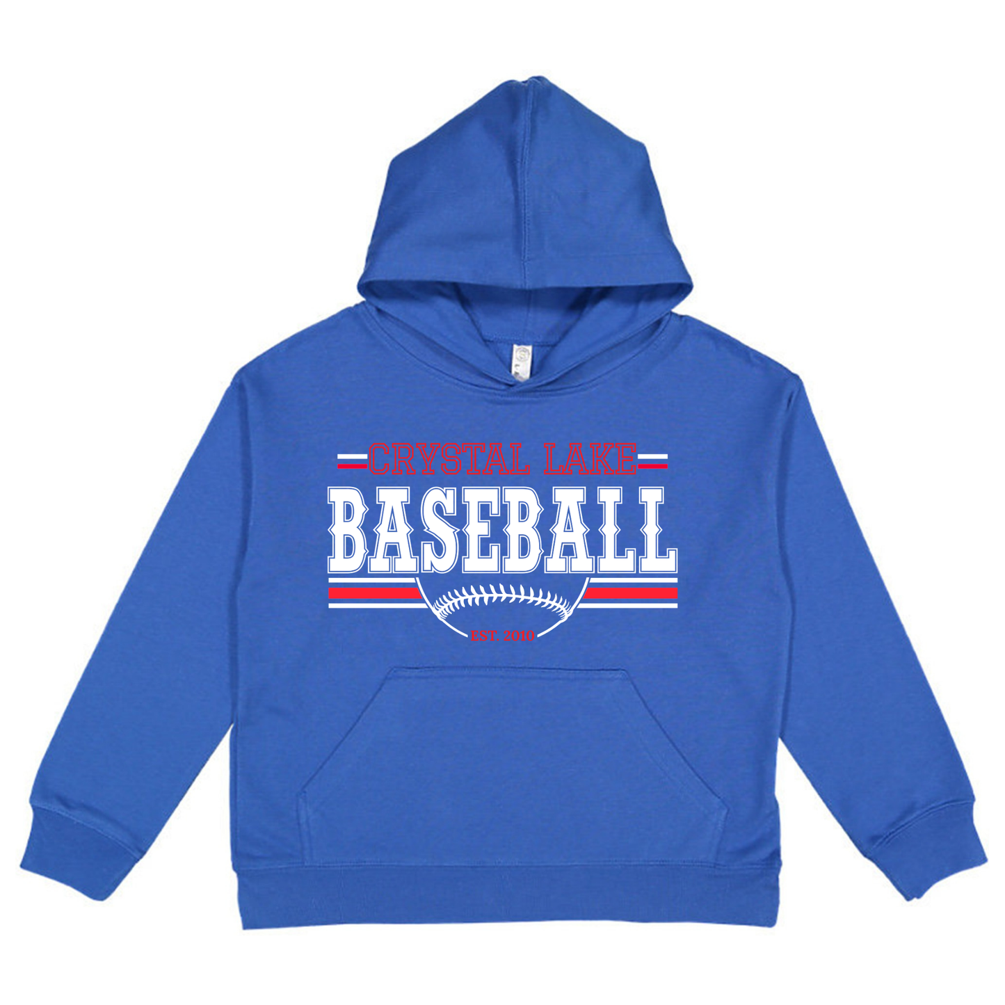 Crystal Lake Baseball | Youth Hooded Sweatshirt