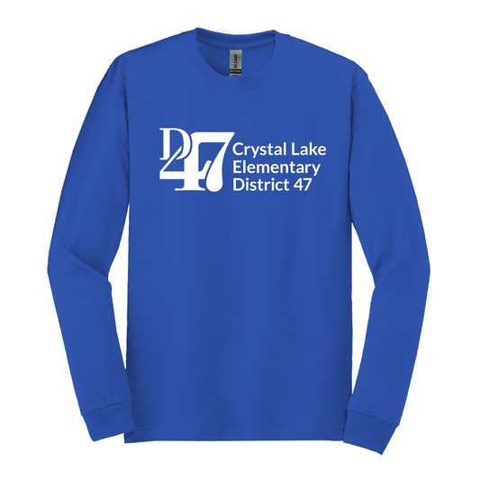 CL D47 Logo Horizontal White | Long Sleeve Adult Tee
