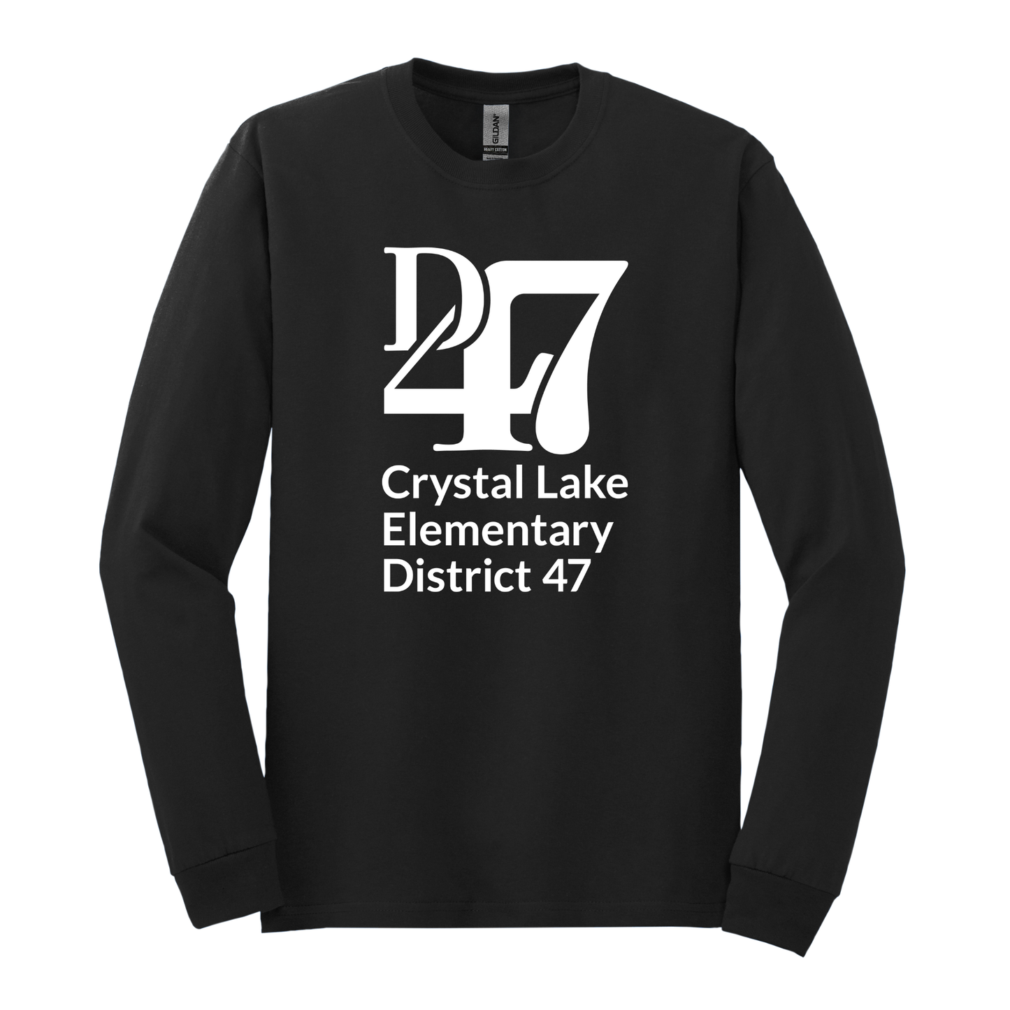 CL D47 Logo Vertical White | Long Sleeve Adult Tee