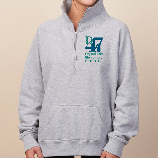 CL D47 Pocket Logo | Adult Quarter Zip Fleece