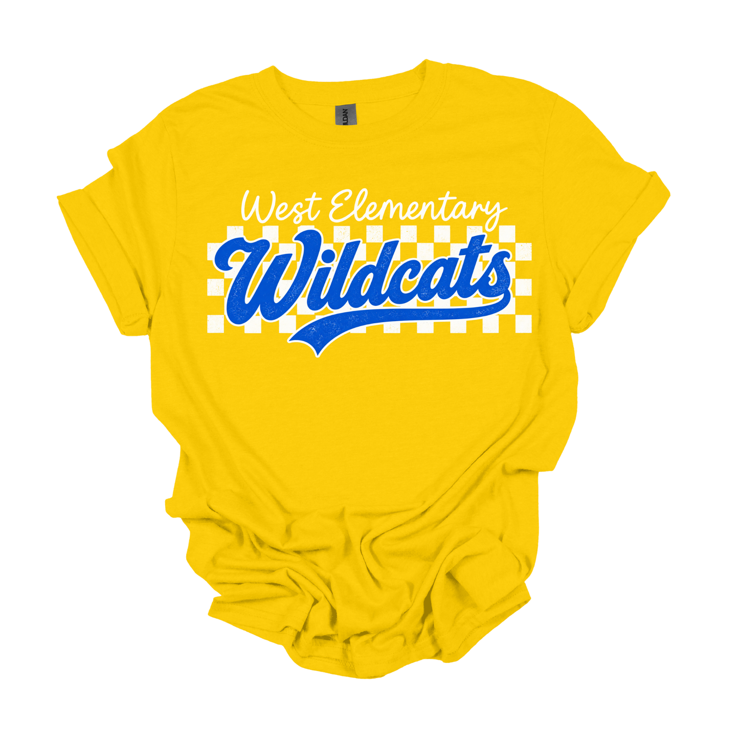 Checkered West Wildcats | Short Sleeve Tee