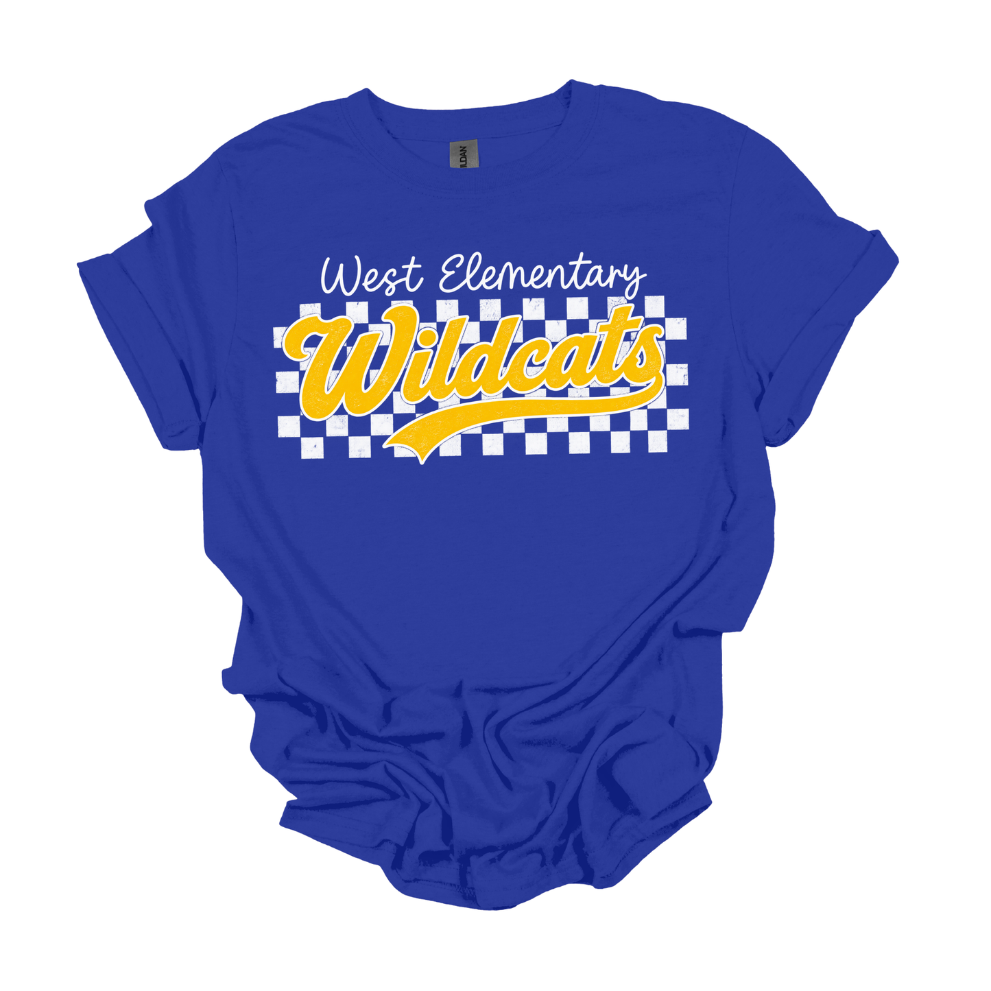 Checkered West Wildcats | Short Sleeve Tee