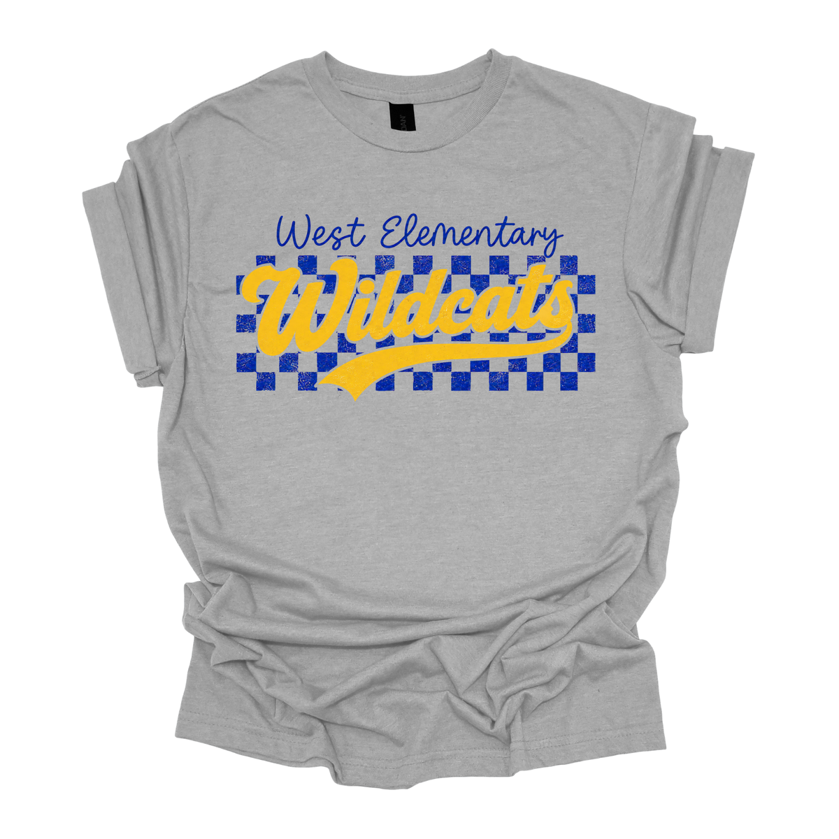 Checkered West Wildcats | Short Sleeve Tee