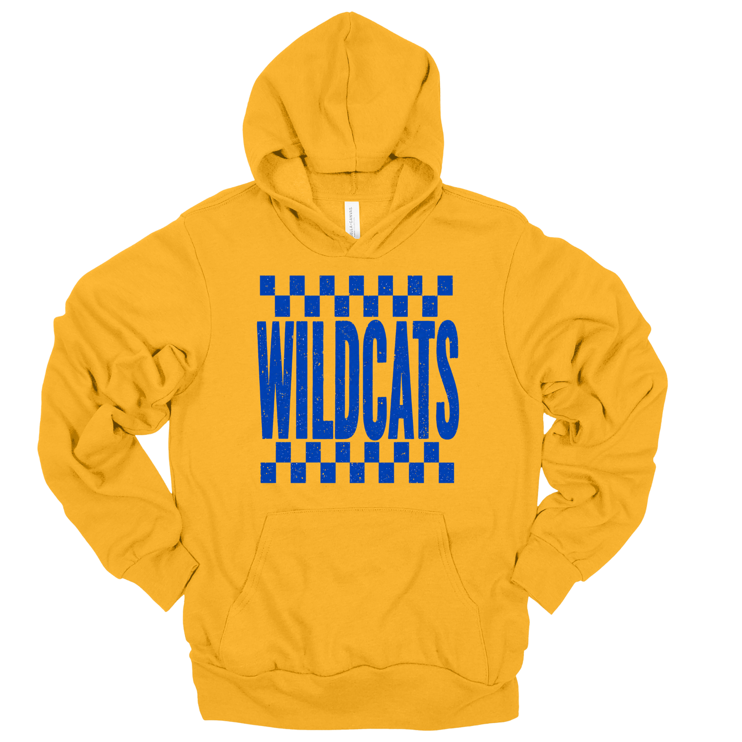 Checkered Wildcats | Adult Hooded Sweatshirt