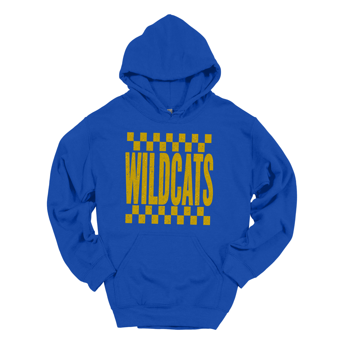 Checkered Wildcats | Youth Hooded Sweatshirt