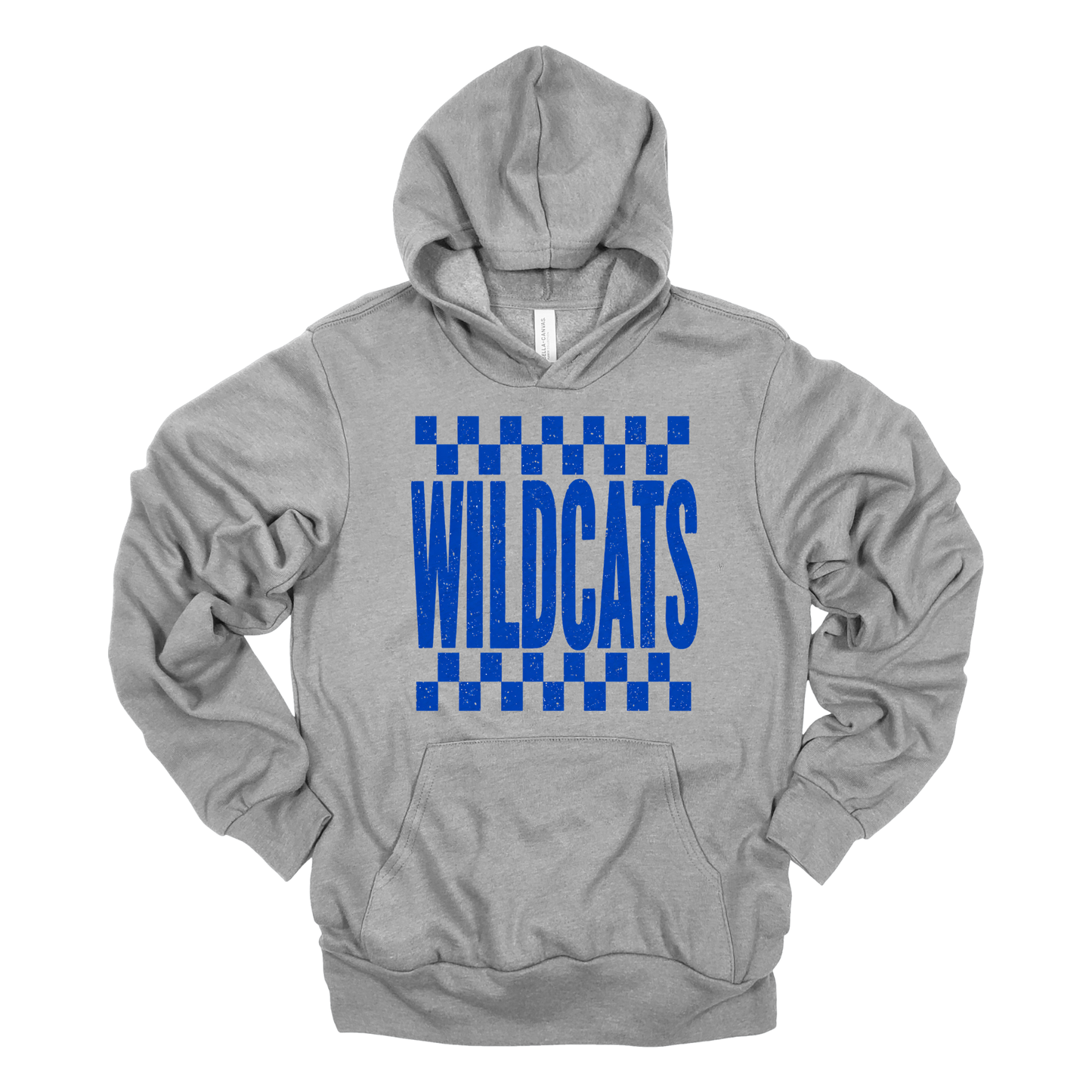 Checkered Wildcats | Adult Hooded Sweatshirt