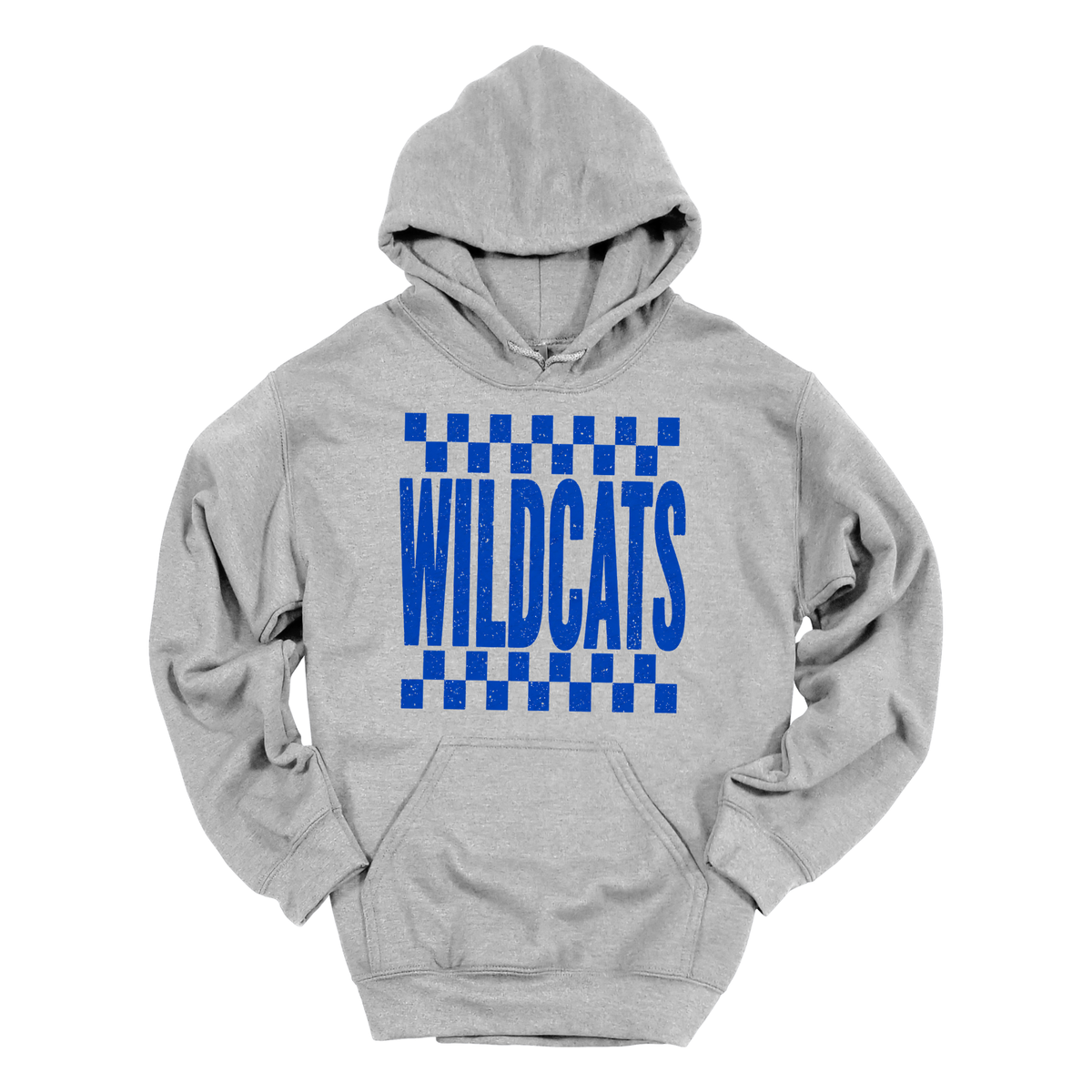 Checkered Wildcats | Youth Hooded Sweatshirt