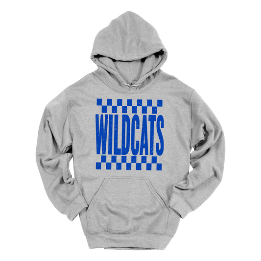 Checkered Wildcats | Youth Hooded Sweatshirt